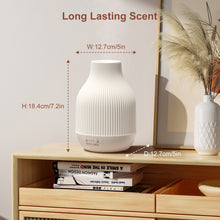 Load image into Gallery viewer, SOICARE Elegant Ceramic Diffuser for Essential Oils with Solid Wood Base,Stone Aromatherapy Essential Oil Diffusers for Home Office Room Decor Gift (180ML)