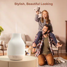 Load image into Gallery viewer, SOICARE Elegant Ceramic Diffuser for Essential Oils with Solid Wood Base,Stone Aromatherapy Essential Oil Diffusers for Home Office Room Decor Gift (180ML)